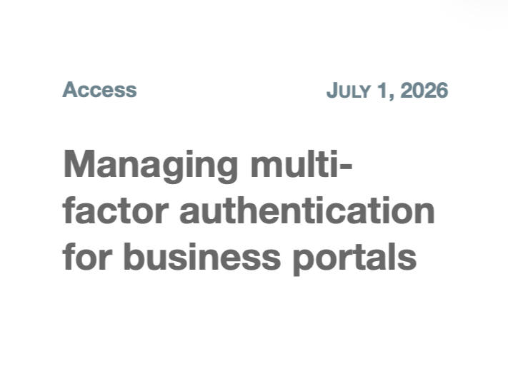 Managing multi-factor authentication