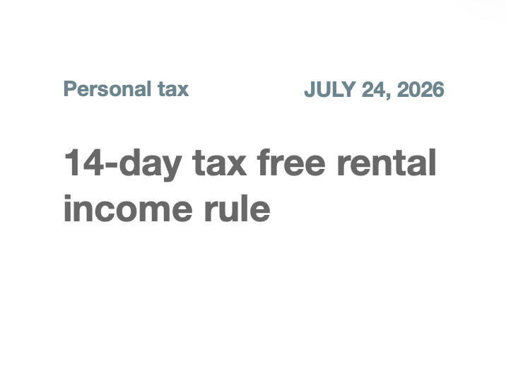 14 day tax-exempt income rule
